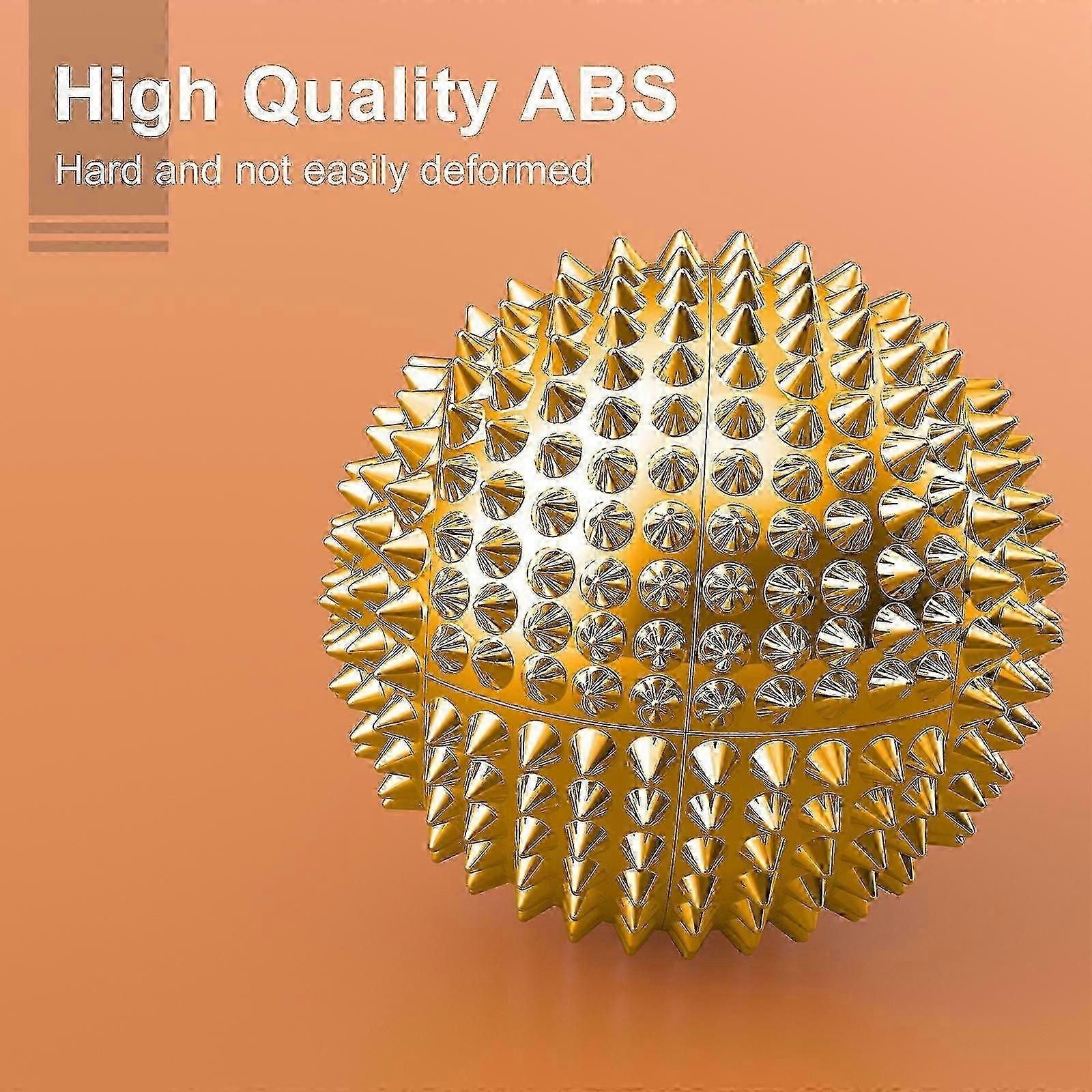 針付き2PCSマッサージボール-指圧アクティブマッサージャー手足用スパイクハードマッサージツール