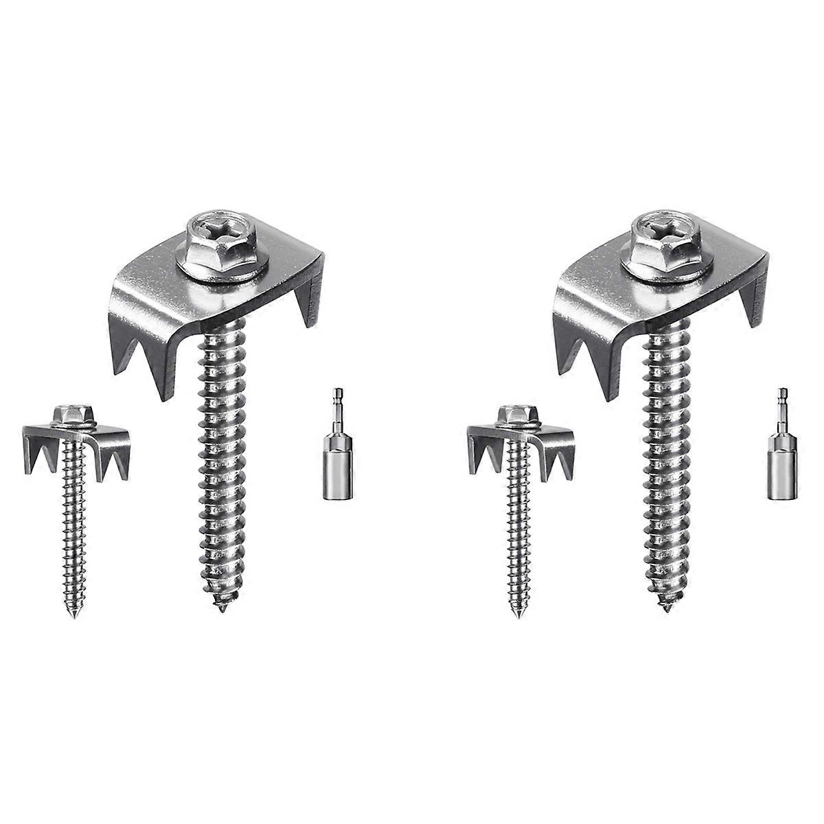 Fence Nails for Softwood, Reusable Wire Fence Staples Screws
