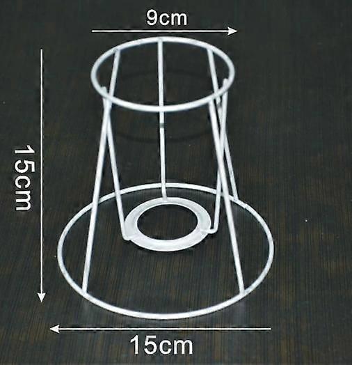 Wire Light Shade Frame: Wire Lamp Cover With Metal Ring Support For Diy Projects For Ceiling Lamps And Chandeliers White
