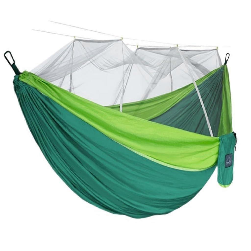 Hammock Mosquito Net Double Outdoor Anti Mosquito Parachute Fabric Swing Camping Hammock Tree Green Small
