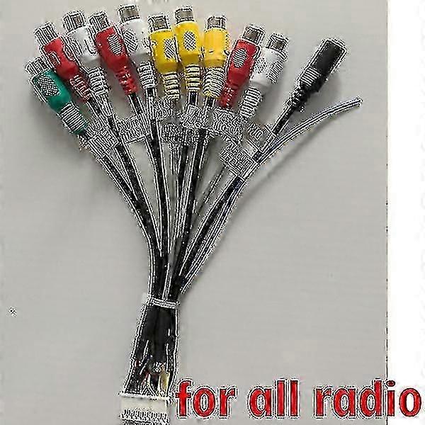 Android Radio Car Accessories Rca Output Wire Aux-in Subwoofer Microphone Adapter 20pin Universal Cable For Px6 -gt