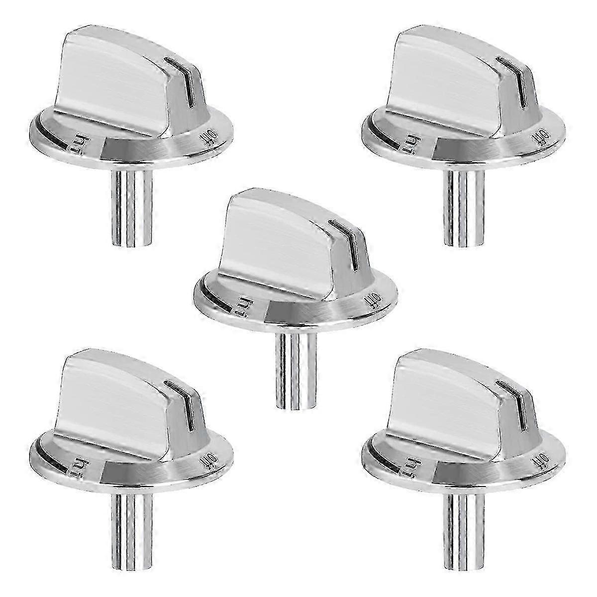5 Packs Upgrade Long Stem Stove Knobs Replacements, Suitable for Certain Stove Range Oven Knobs