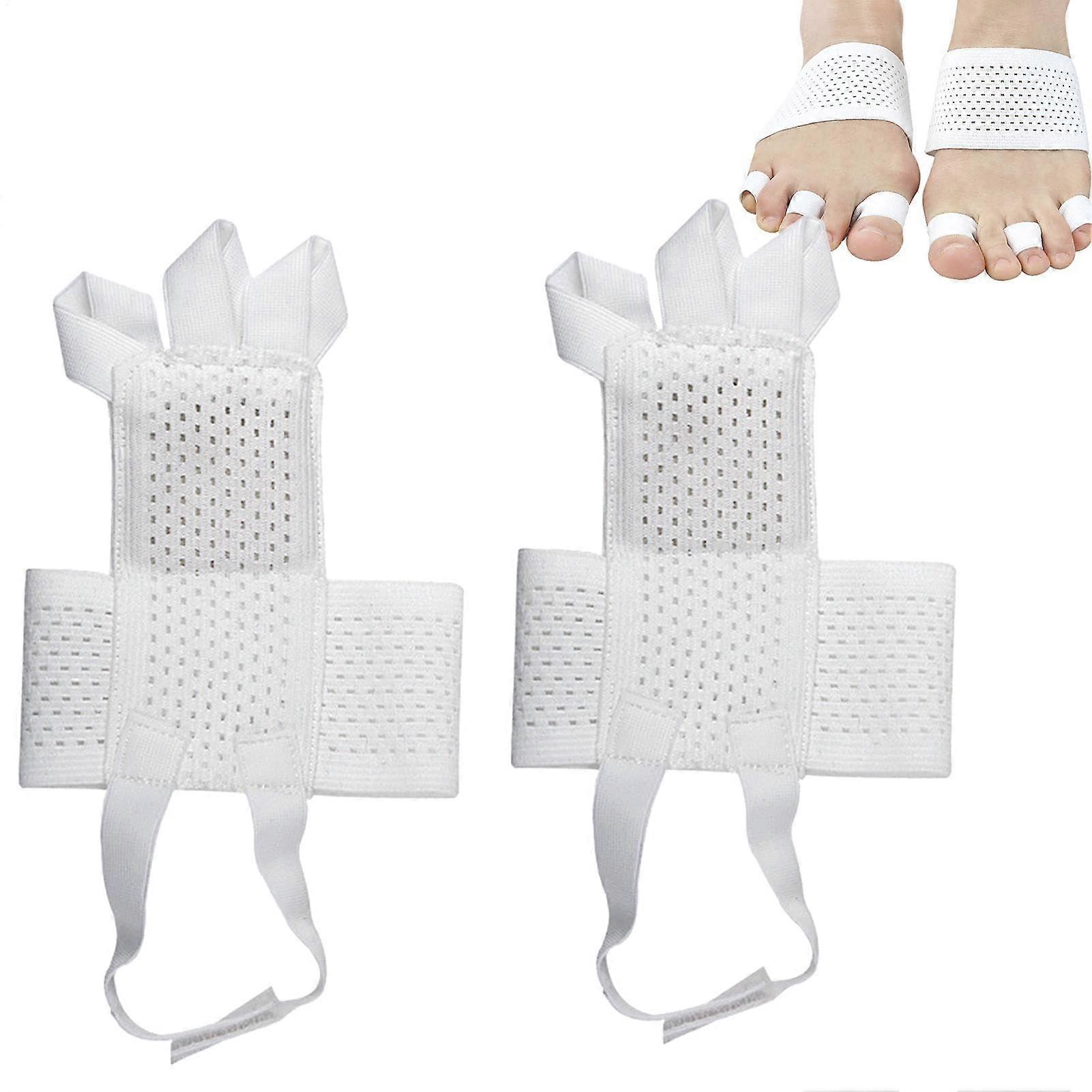 Foot Spacer for Toes, Toe Separator, Elastic Toe Corrector, Breathable Toe Separator, Effective Toe Corrector with Heel Strap for Overlapping Toes