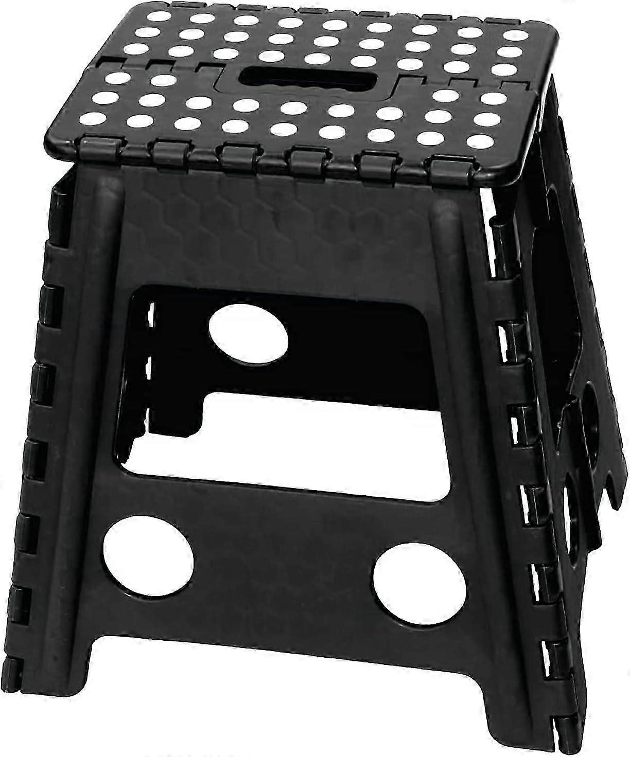 Foldable Step Stool | Lightweight Plastic Step Stool - Non-Slip Stool Suitable for Bathroom Use