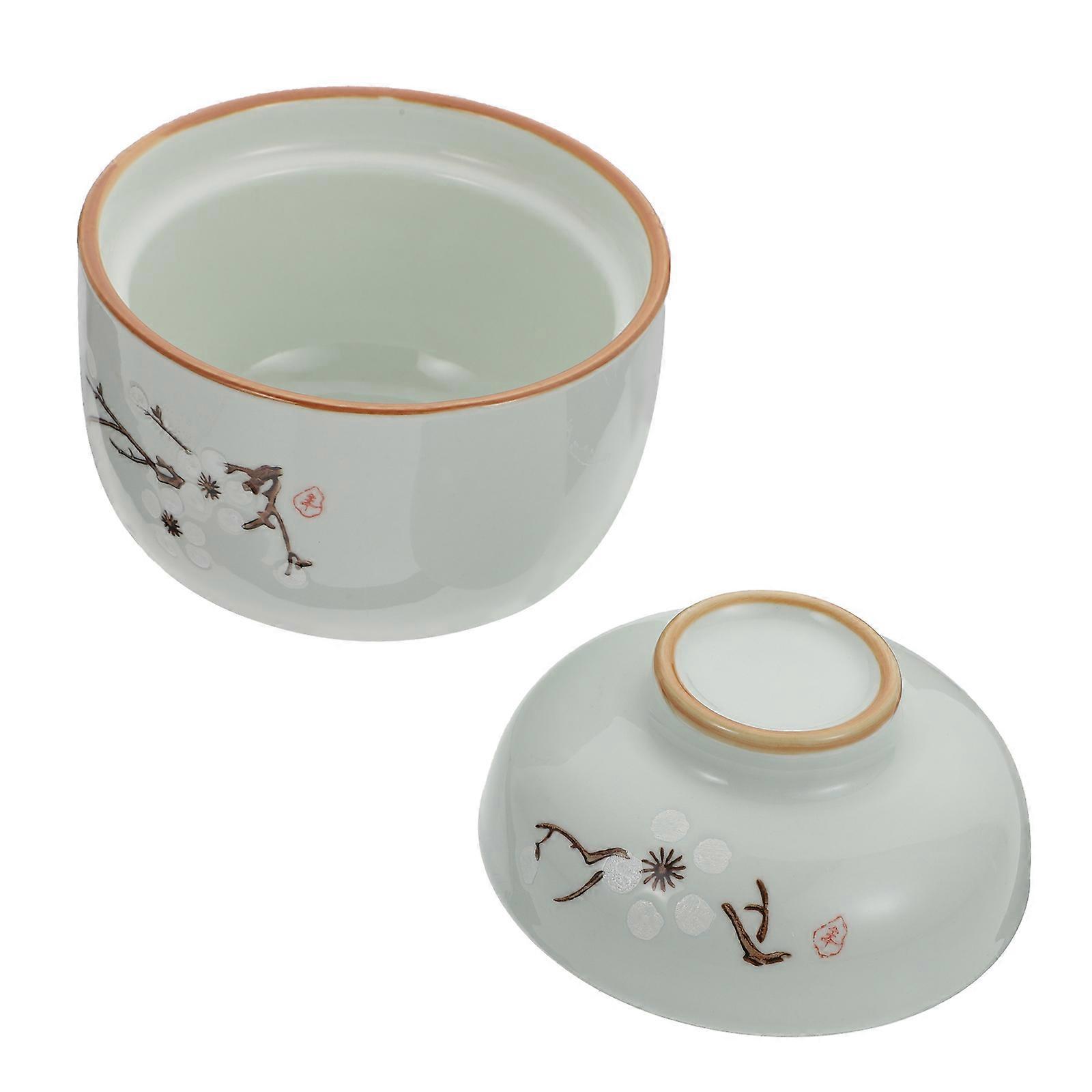 Ceramic Stew Pot with Lid for Kitchen Use 1Pcs Brown High Temperature Resistance
