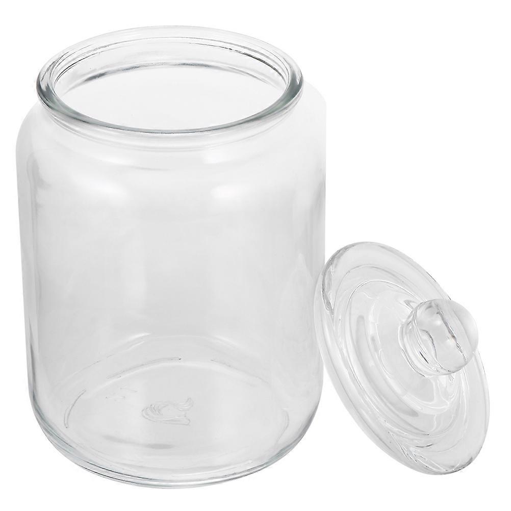 Glass Canister with Lid for Coffee Beans Jar Cooking Enthusiasts 2L 1Pcs