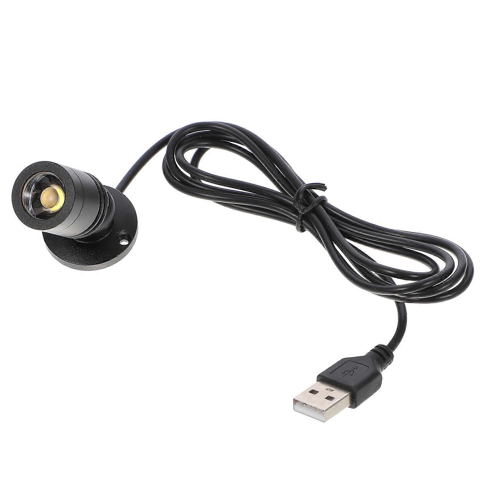 USB Small Spotlight LED Track Mini Cabinet Lighting for Furniture Display Cases and Under Cabinet Picture Lights