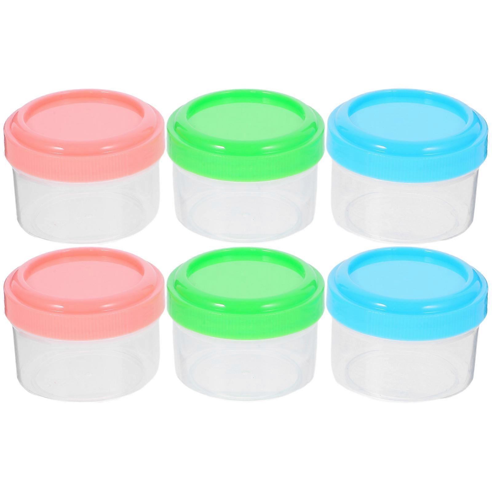 Small Reusable Containers With Lids Salad Dressing Container 1.77X1.77X1.38in 6Pcs
