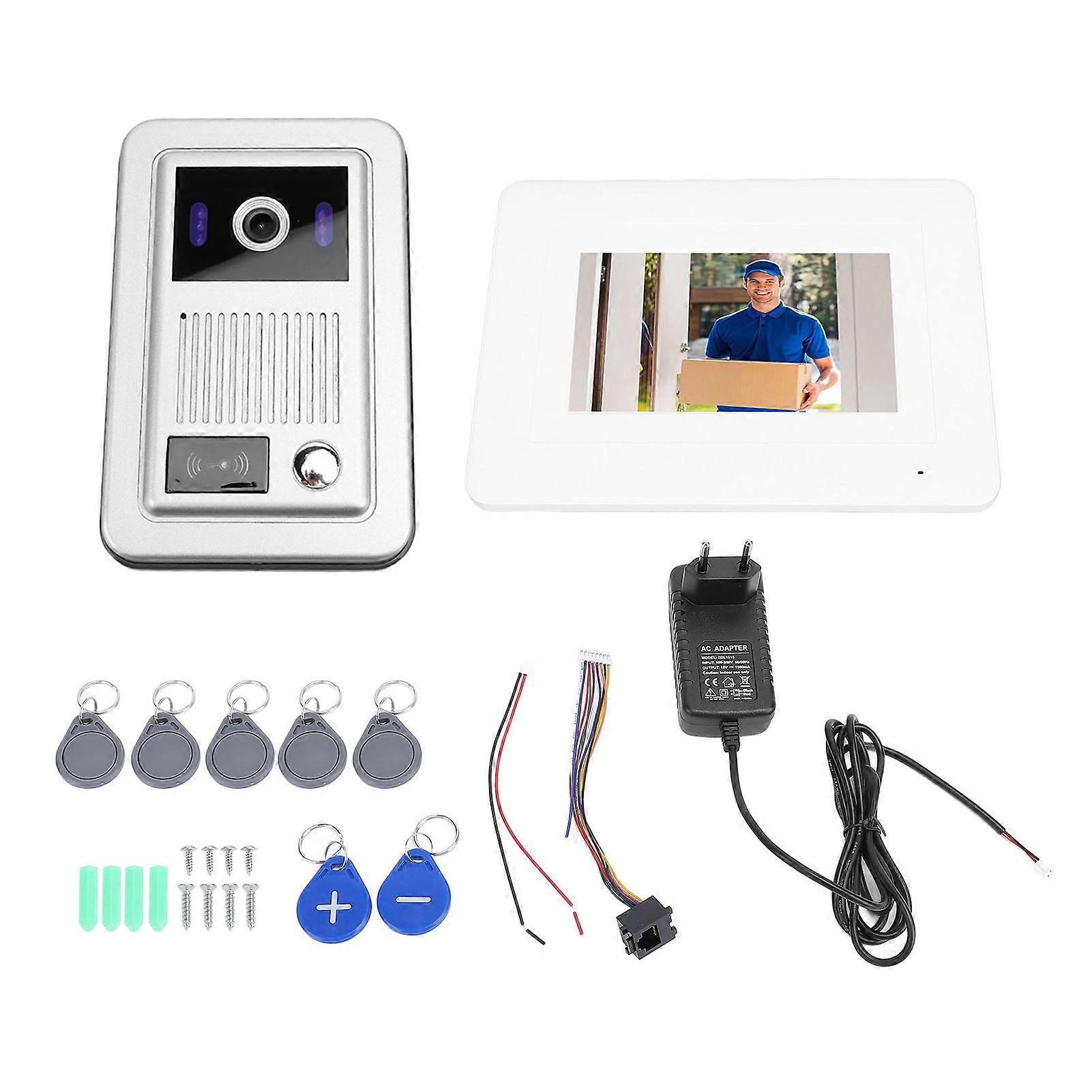 1080P HD Wireless Video Intercom System with 7" Touchscreen, Night Vision, Tuya Support