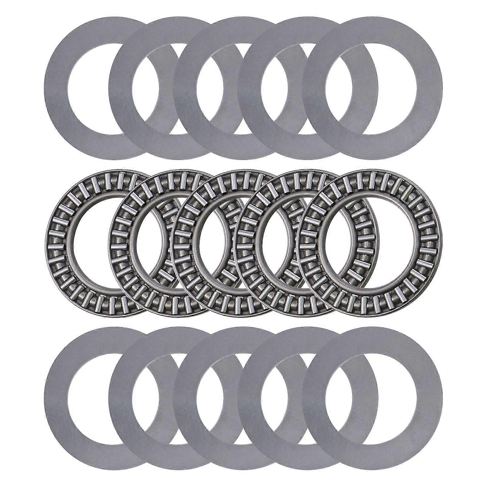 Flat Needle Bearings High Precision Mold Production Usage Silver 4.20 X 4.20 X 0.40Cm 5 Pcs