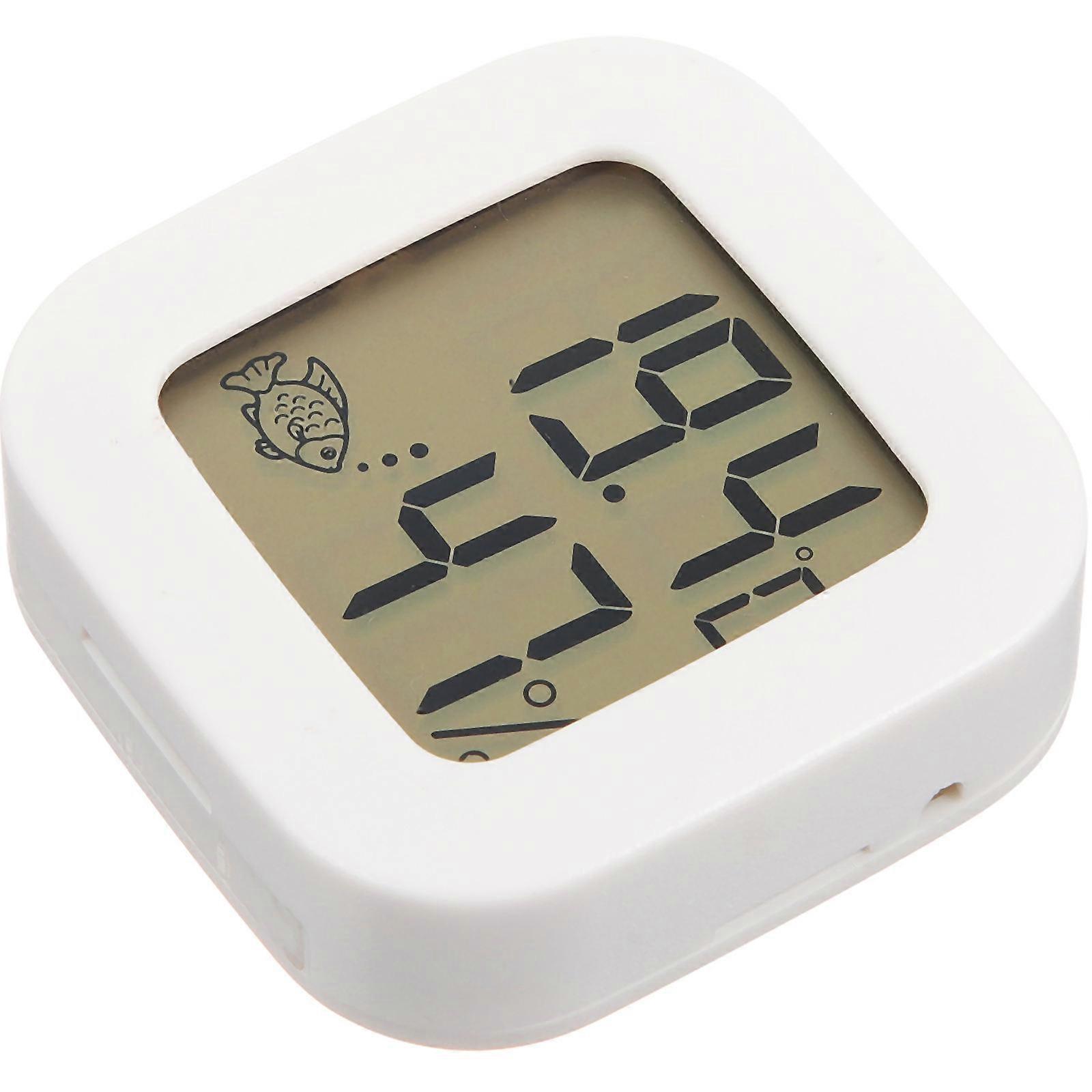 Thermometer For Fish Tank Reliable Temperature Gauge Fresh And Saltwater Suitable 1.7×1.7×0.5in 1Pcs
