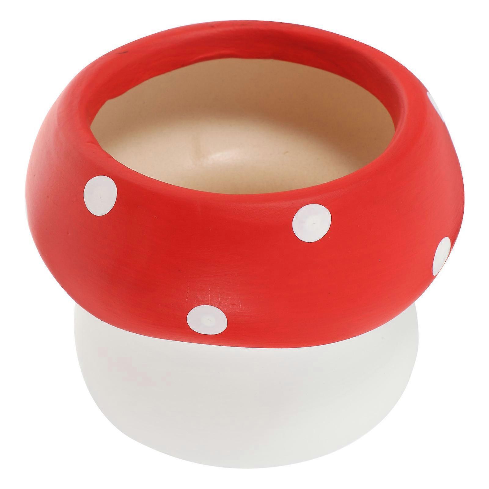 Ceramic Mushroom Flower Vase Decorative Planter for Homeowners Design Enthusiasts 1Set