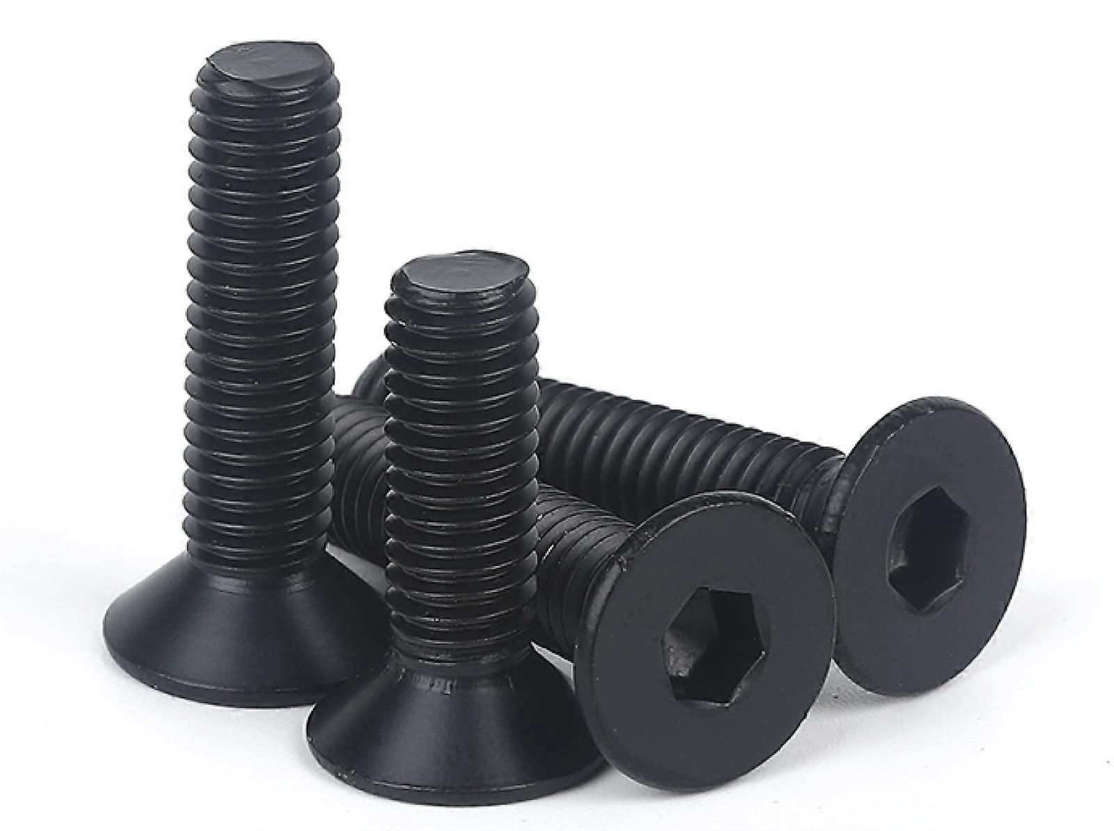 Blechschrauben Edelstahl 304 M2 M2.5 M3 M4 M5 M6 Senkkopf Innensechskantschrauben Schwarz M4*6 M3*16 50 Stück