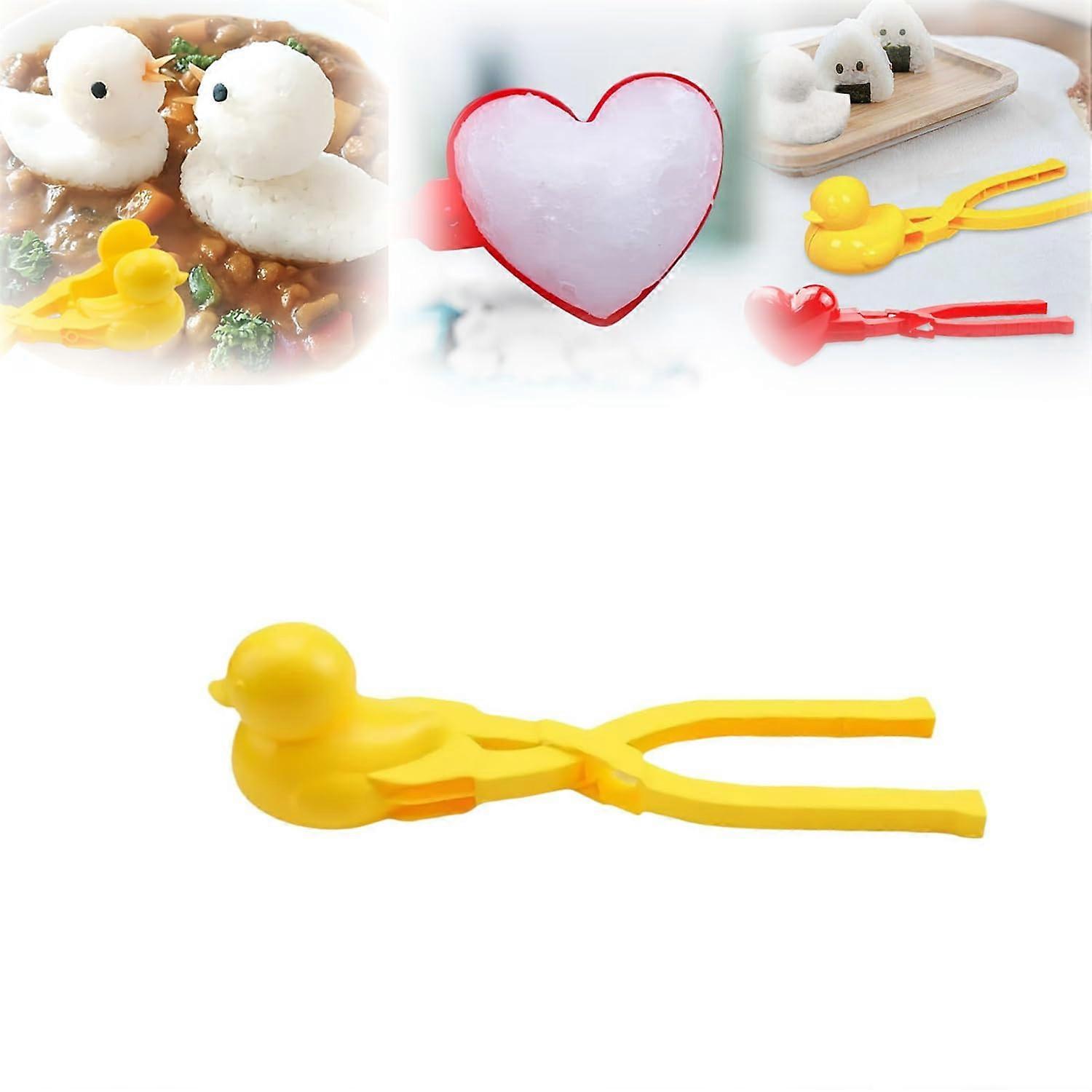 Duck Rice Mold, DIY Animal Molds, Sushi Molds, Duck Snowball Maker (Yellow Duck)