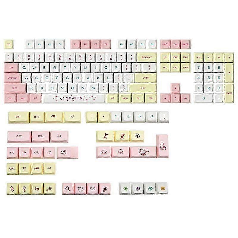 146 Keys DYE-SUB XDA Macaron Keycap Set for Mechanical Keyboards - Colorful Custom Keycaps for Enhanced Typing Experience