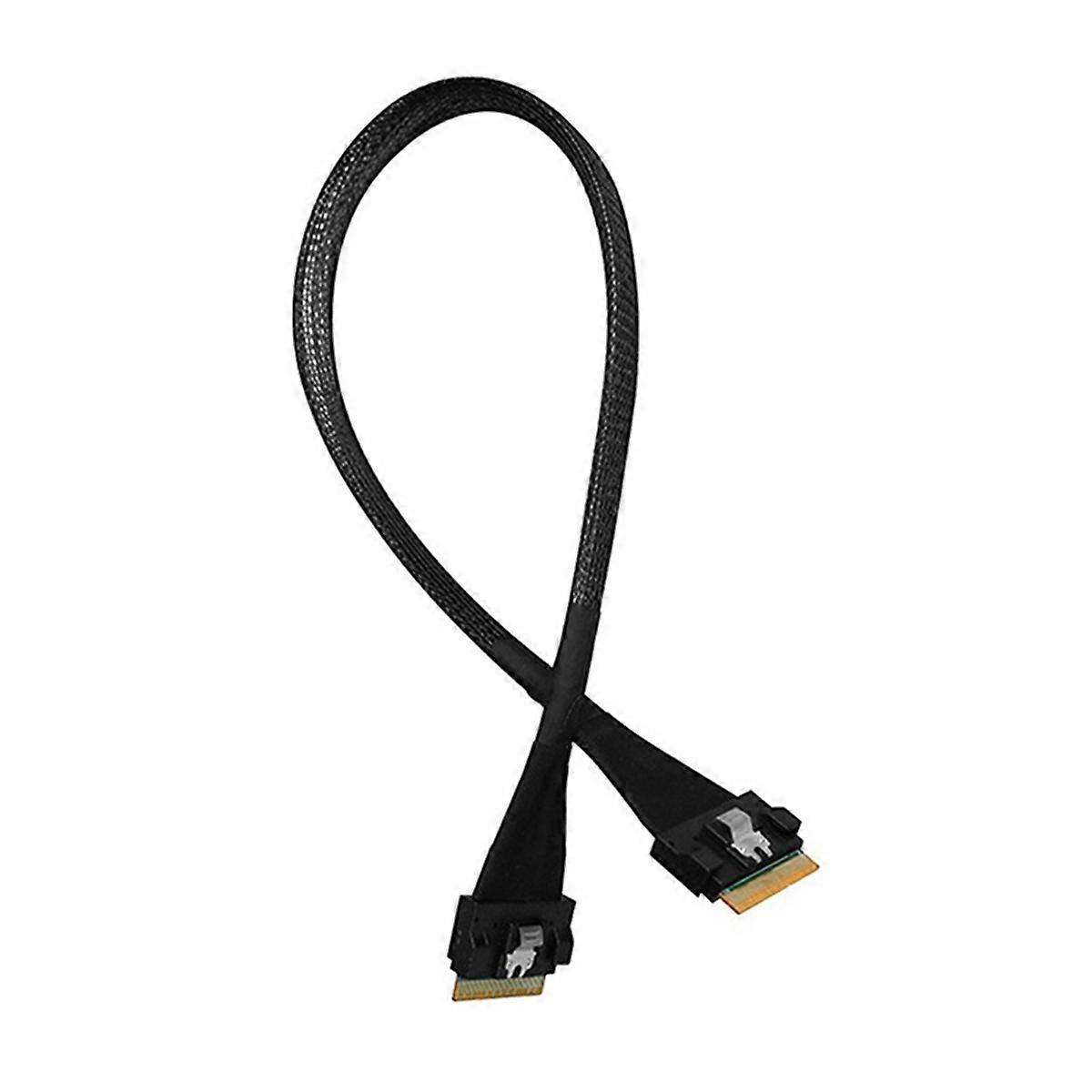 PCIE4.0x8 SFF8654 to SFF8654 Male to Male Data Cable Slimsas 8X SFF8654 X8 GEN4 Cable for GPU Graph