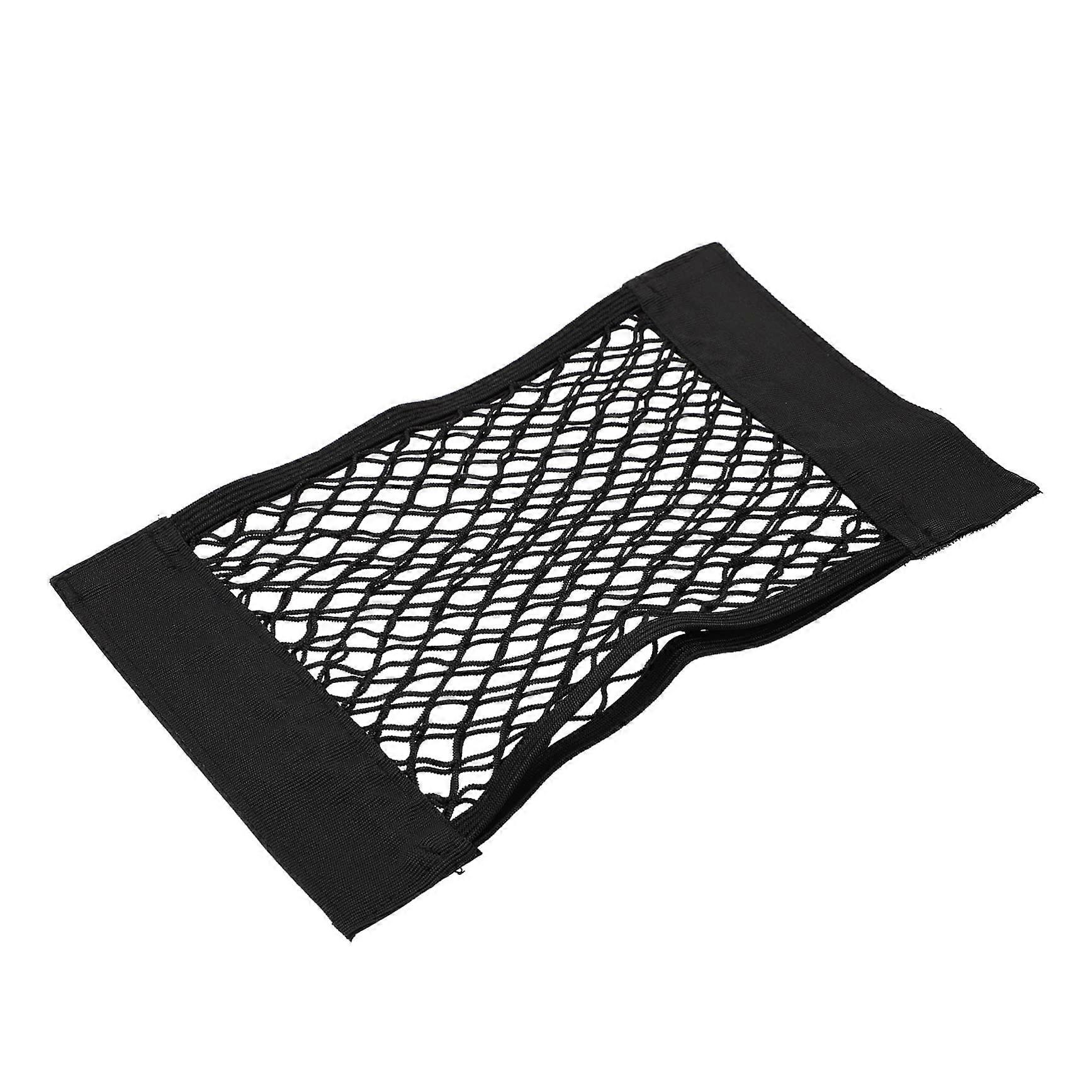 2-Pack Car Trunk Net, Self-Adhesive Elastic Storage Organizer for SUVs and Pickup Trucks, Durable and Easy to Install