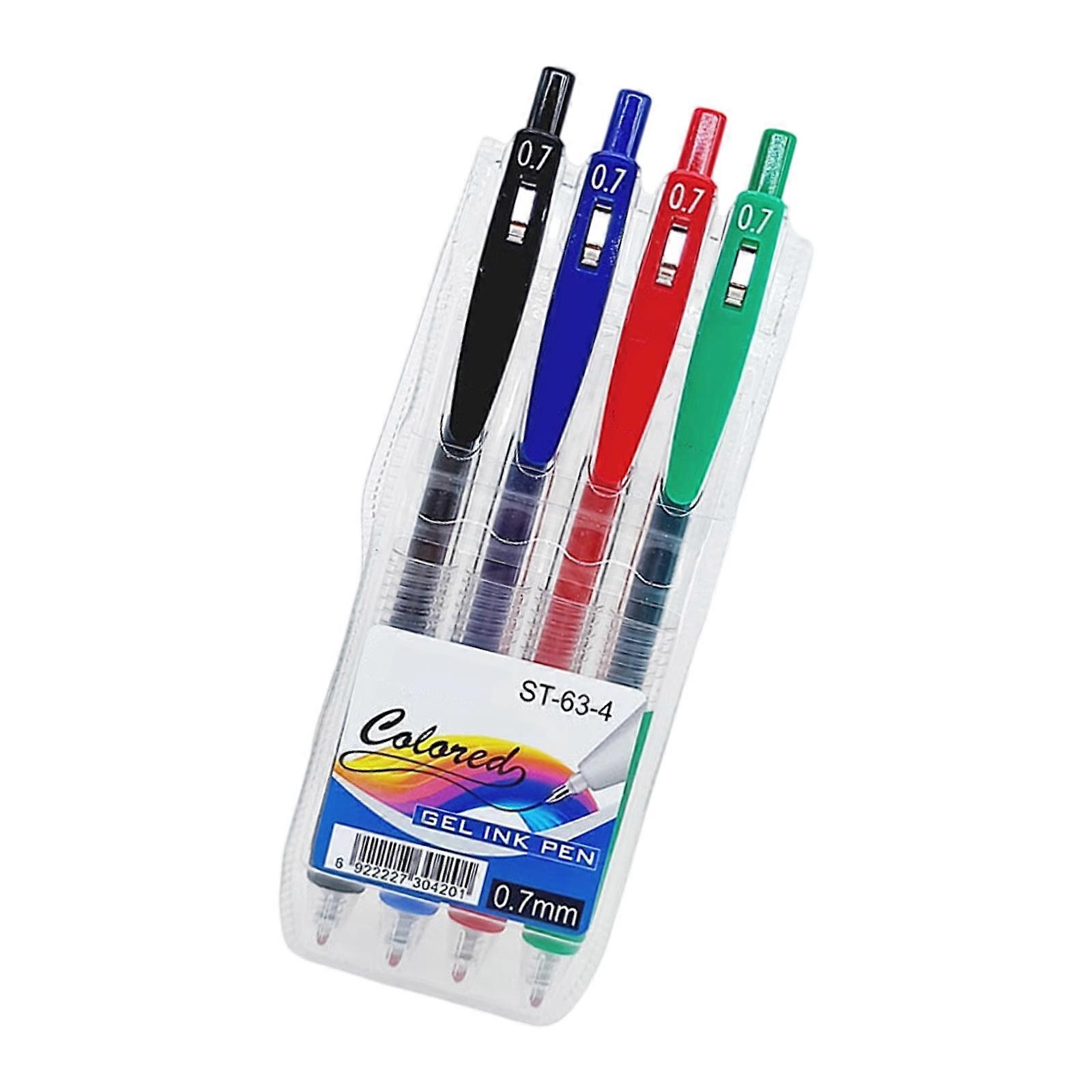 4/6/8/12 Renk Geri Çekilebilir Renkli Jel Kalem 0.7MM Çeşitli Renkli Jel Mürekkepler Kalem Scrapbooking Günlük Planlayıcı Dizüstü Çok Renkli