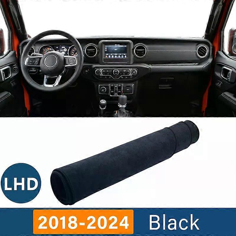 Car Dashboard Cover Avoid Light Pad Anti-UV Carpets Case Non-Slip Mats For Jeep Wrangler JL 2018 2019 2020 2022 2022 2023 2024