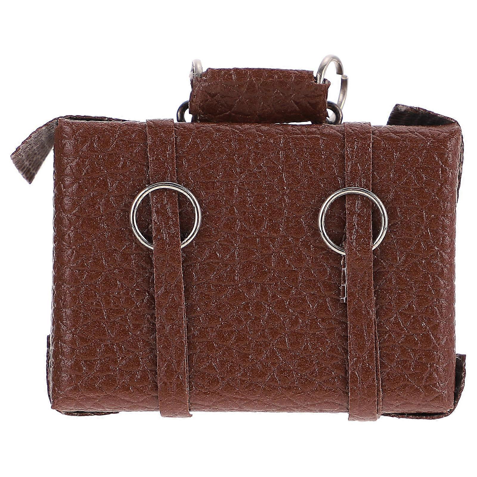 Miniature Luggage Suitcase Dollhouse Photo Props Safe And Wood 4.5x4cm 1Pack