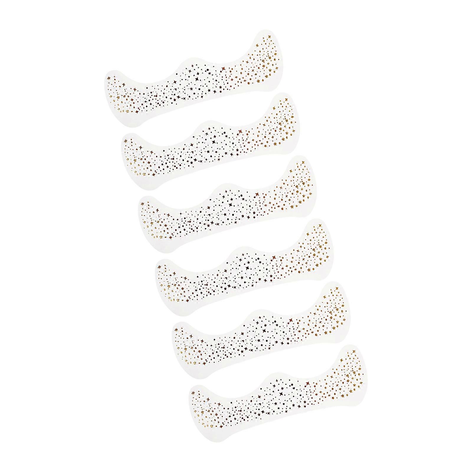 Face Sparkles Sweatproof Temporary Face Body Art Stickers Face Sparkles Rainbow Butterfly Freckles Pieces Multicolor