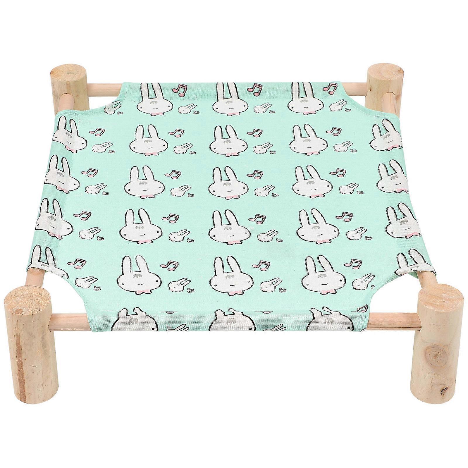 Cat Hammock Pet Sleep Nest Pine Cotton Linen Sleeping Resting Breathable Detachable for Washing 53x48x13cm 1Set