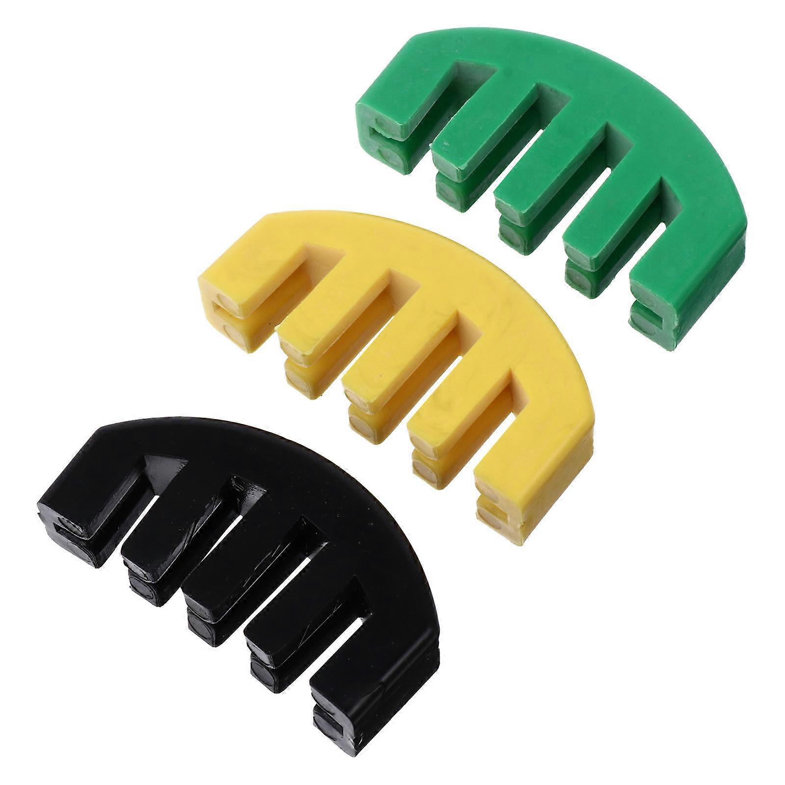 3pcs Violin Practice Mute Soft Rubber Volume Control Accessory for Violinists to Reduce Noise During Practice