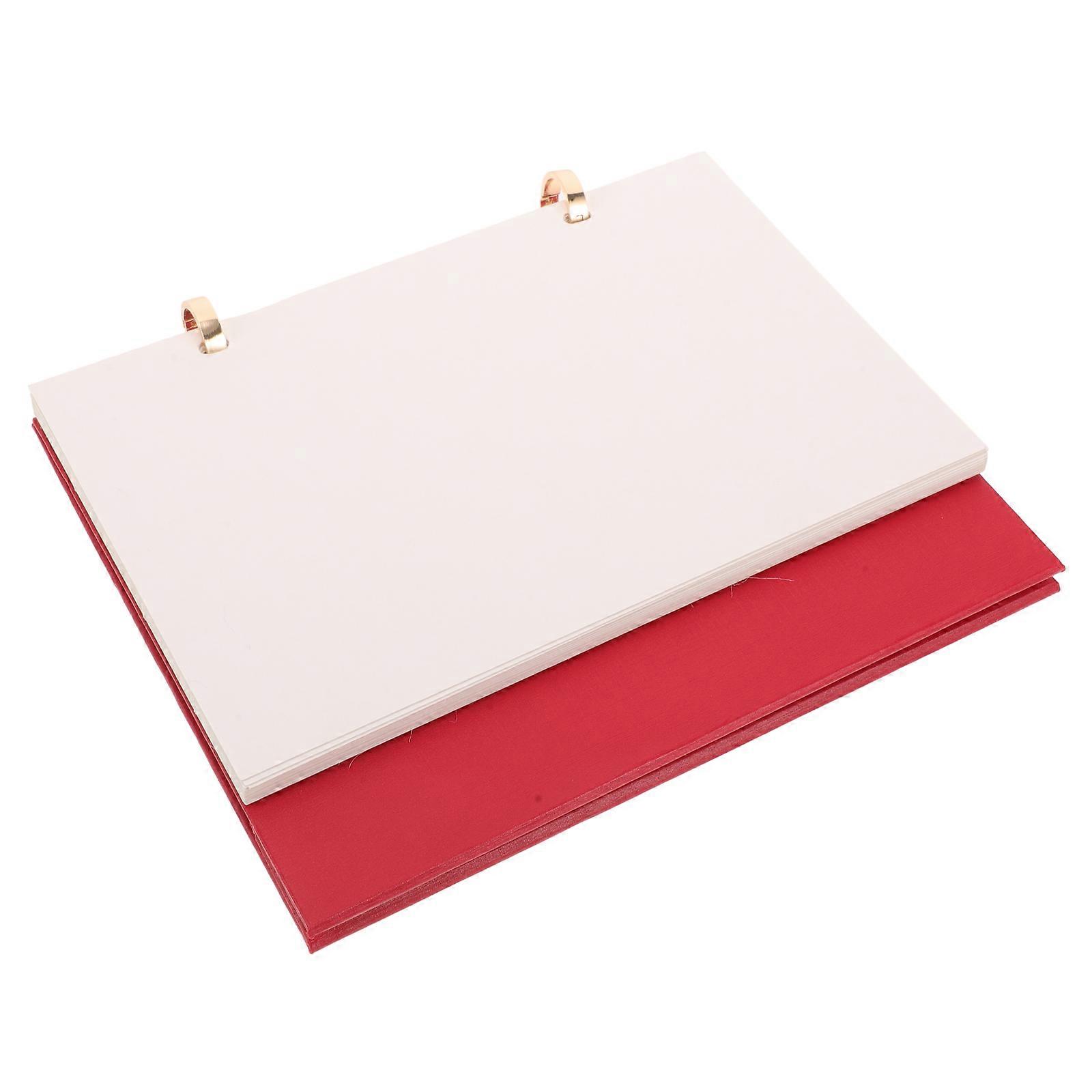 Heat Transfer Printing Blank Calendar for Home Office Red Paper Material