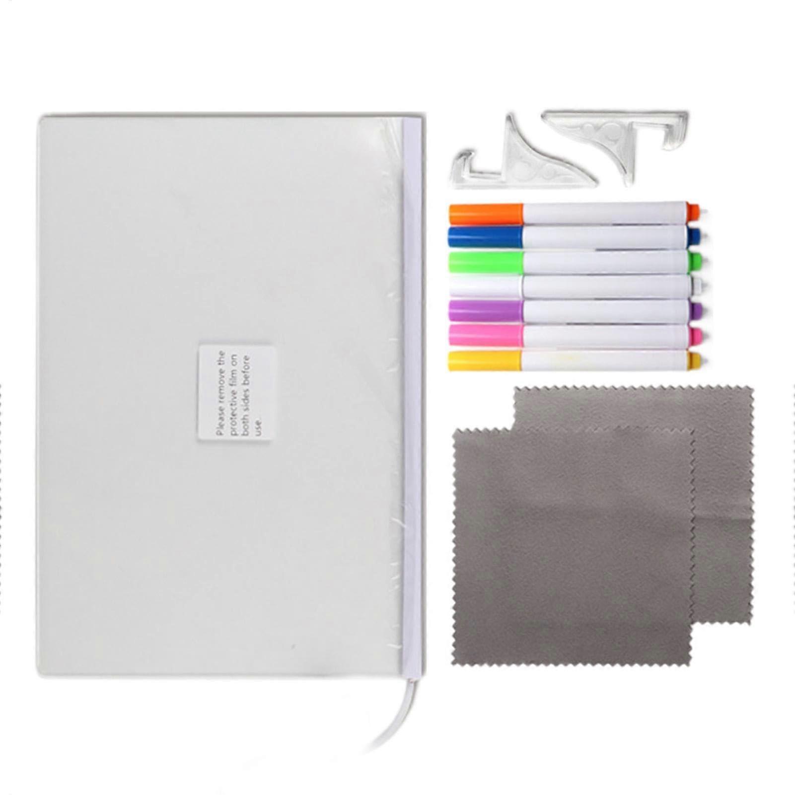 Led Note Board Acrylic Lighted Message Board Vibrant LED Lighting 30 x 20 x 3 cm Portable Adjustable Stand for Desk Home