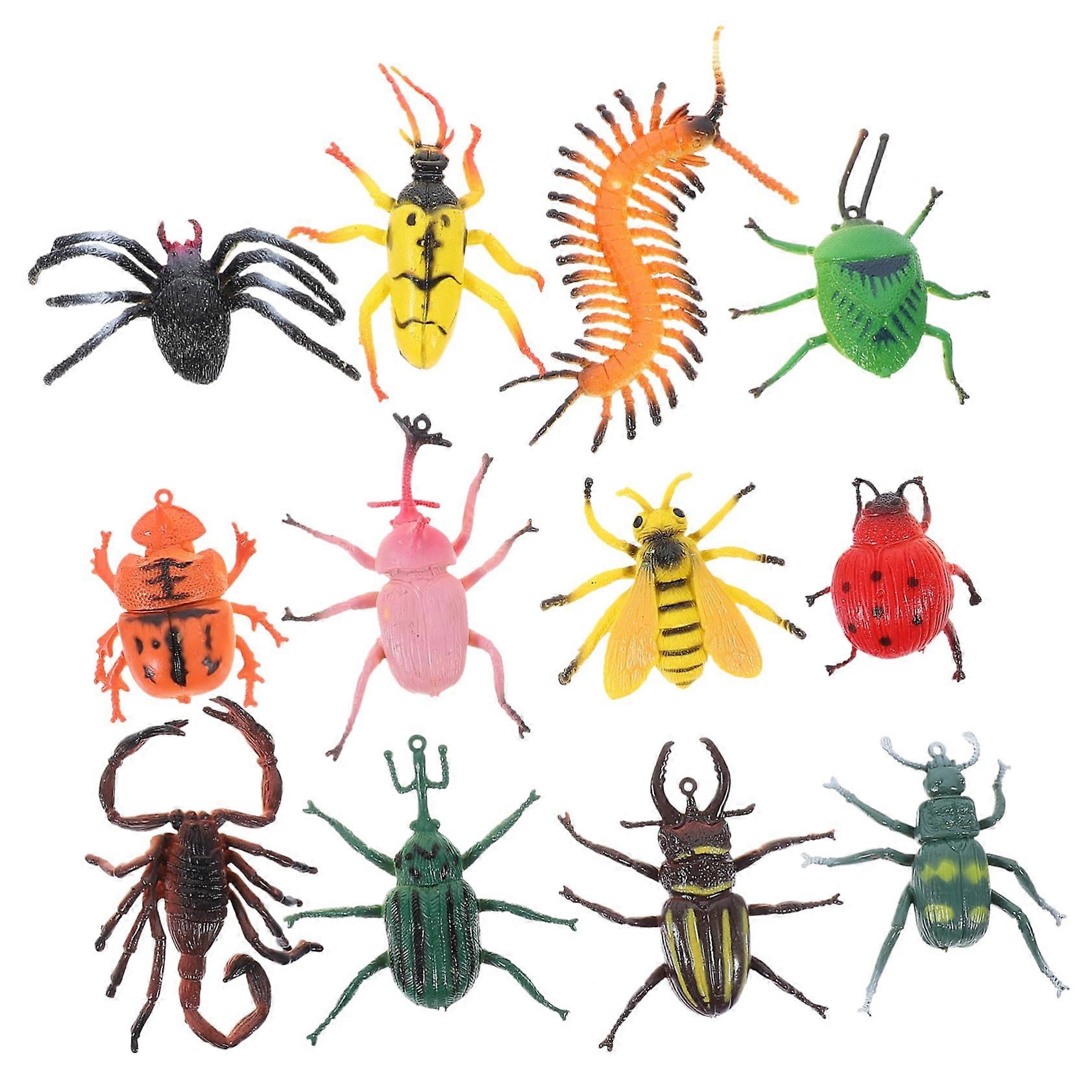 Realistic Insect Figurine Set for Educational Play and Micro Landscape Decoration