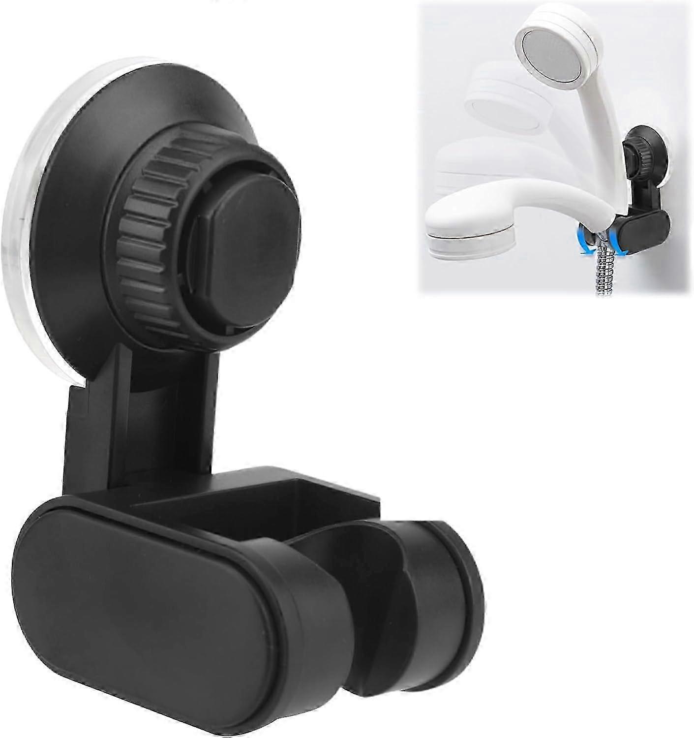 Shower head holder, suction cup handheld shower head bracket adjustable shower head support bracket p