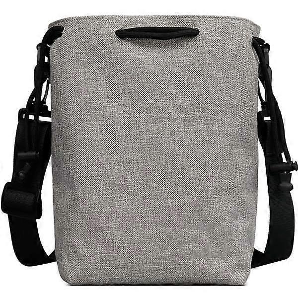 SLR camera bag, waterproof drawstring soft lining, gray