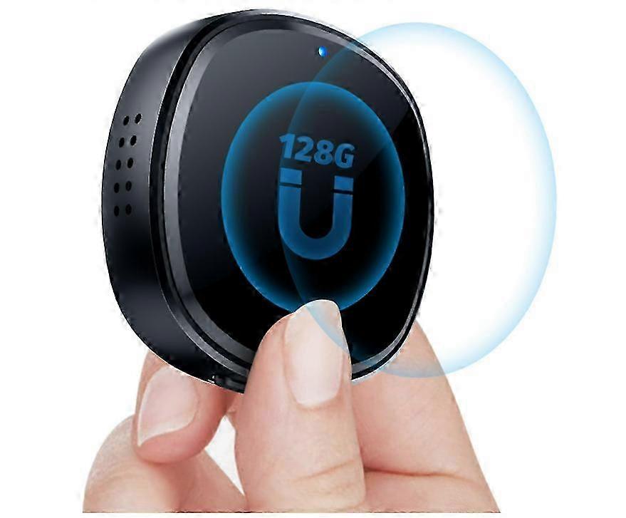 2025 128GB Voice Activated Recorder Device with Speaker, DSP Noise Cancelling & Crystal Clear Sound, Audio Recorder for Lectures, Microphone MP3(Black