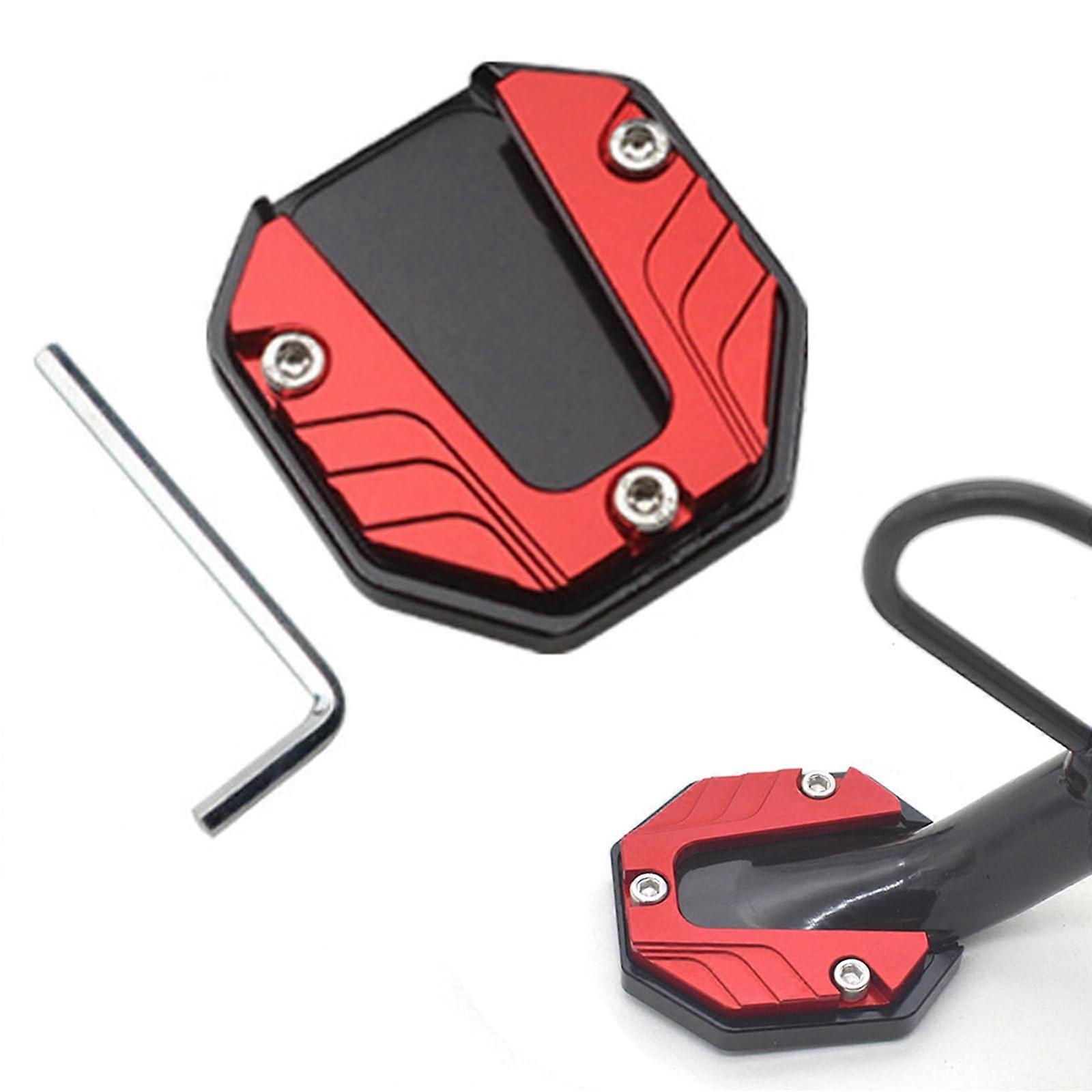 1 x bracket pad, extended universal motorcycle stand, underlay, aluminium alloy, nonslip side bracket, foot extension support plate