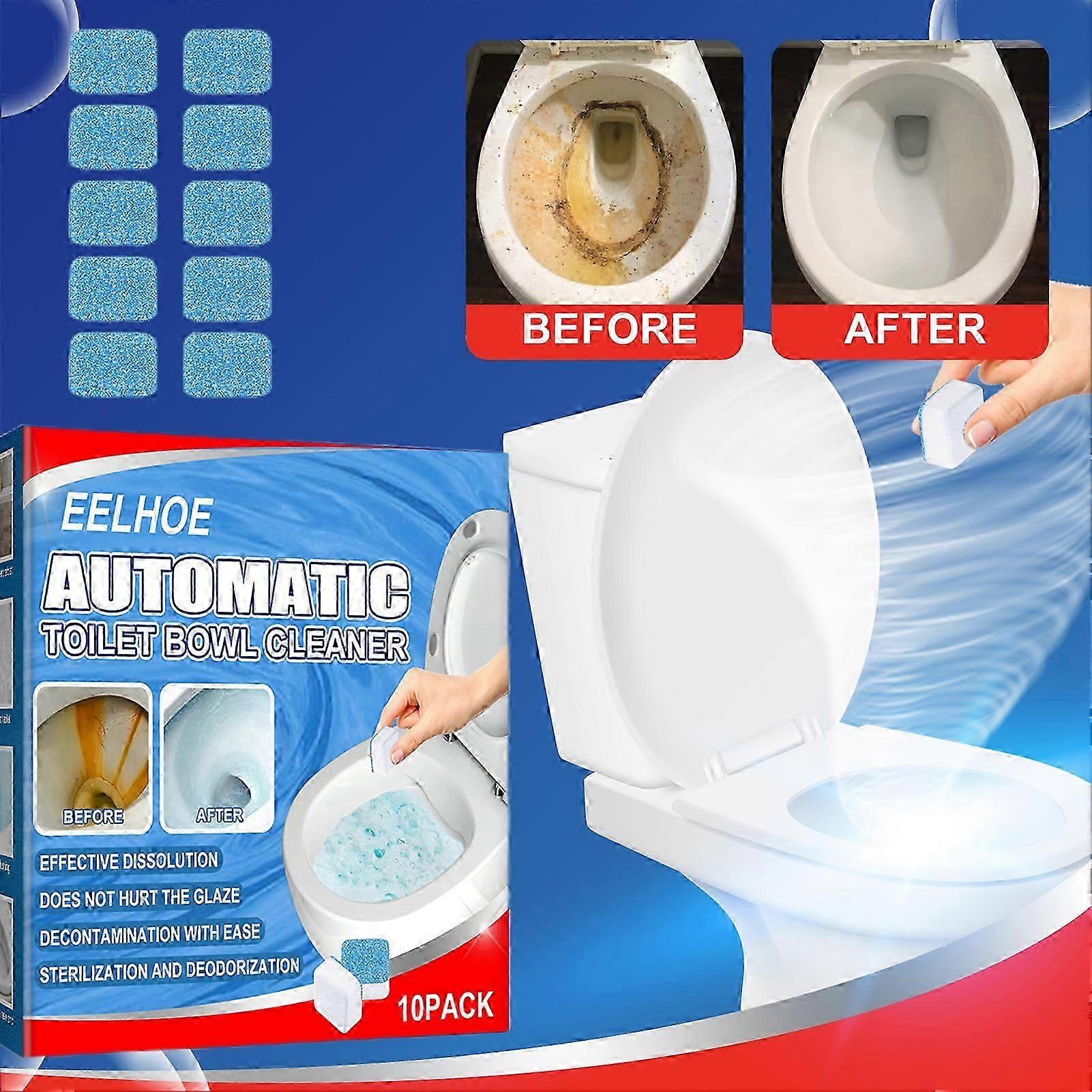 10Pcs Toilet Cleaner Blocks Bathroom Toilet Bowl Cleaner Deodorizing Descaling