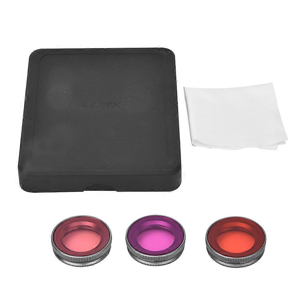 SUNNYLIFE OA FI181 3Pcs Multi Layer Coating Lens Diving Filter Kit Accessory for OSMO Action Sports Camera