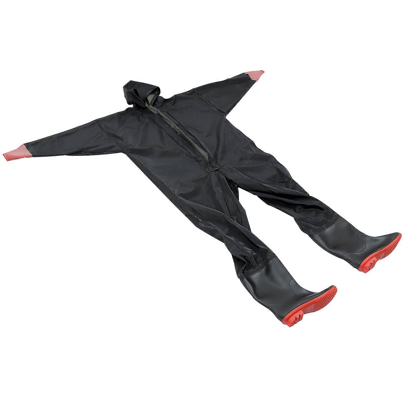 Foldable Waterproof Overalls For Men And Women Fishing Gear Black Size 41 1Set
