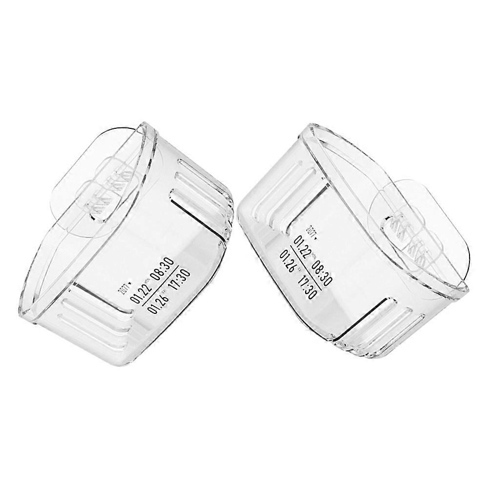 Transparent Plastic Storage Basket for Kitchen Use 2 Pcs Wall Hanging Onion Garlic Container