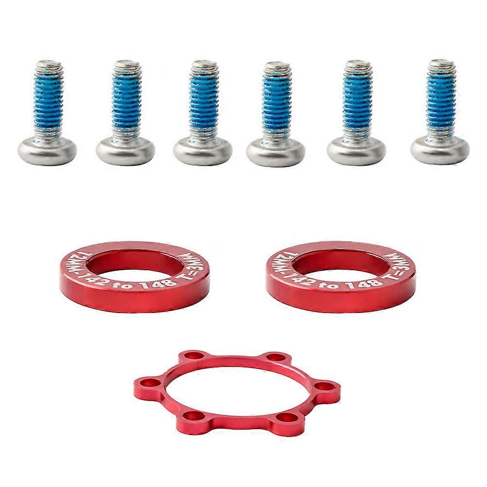 Bike Bolts Washers Mountain Conversion Washer Cyclists Bicycle Maintenance Red Aluminum Alloy Fastening 9Pcs