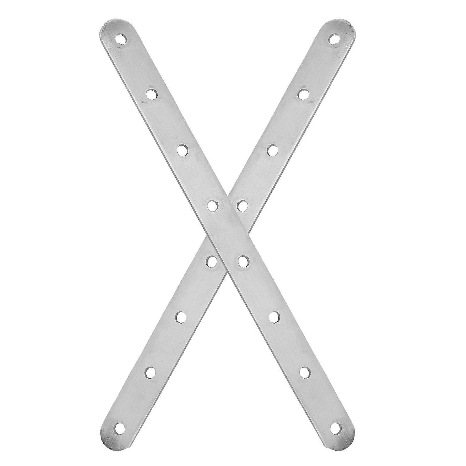 2Pcs Flat Bracket Replacement Mounting Plate Stainless Steel Corner Bracket Mending Plate