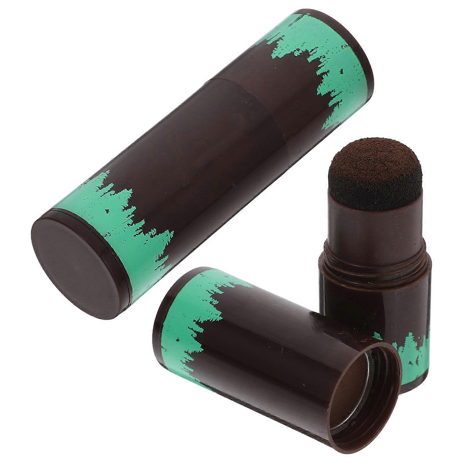 Hairline Contour Stick 2Pcs Hair Concealer For Covering White Hair Roots With Even Powder Distribution And Compact Size Of 8X2.5X2.5CM