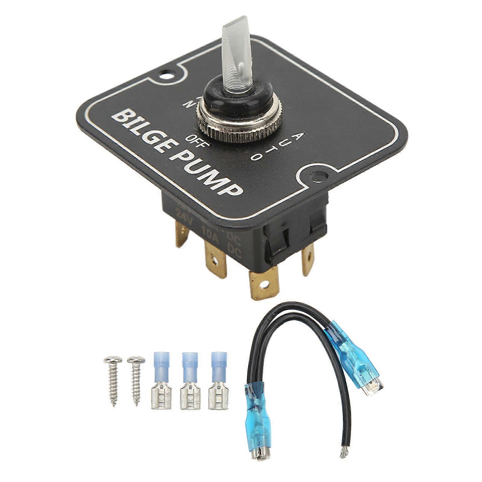 12/24V bilge pump switch automatic manual marine boat