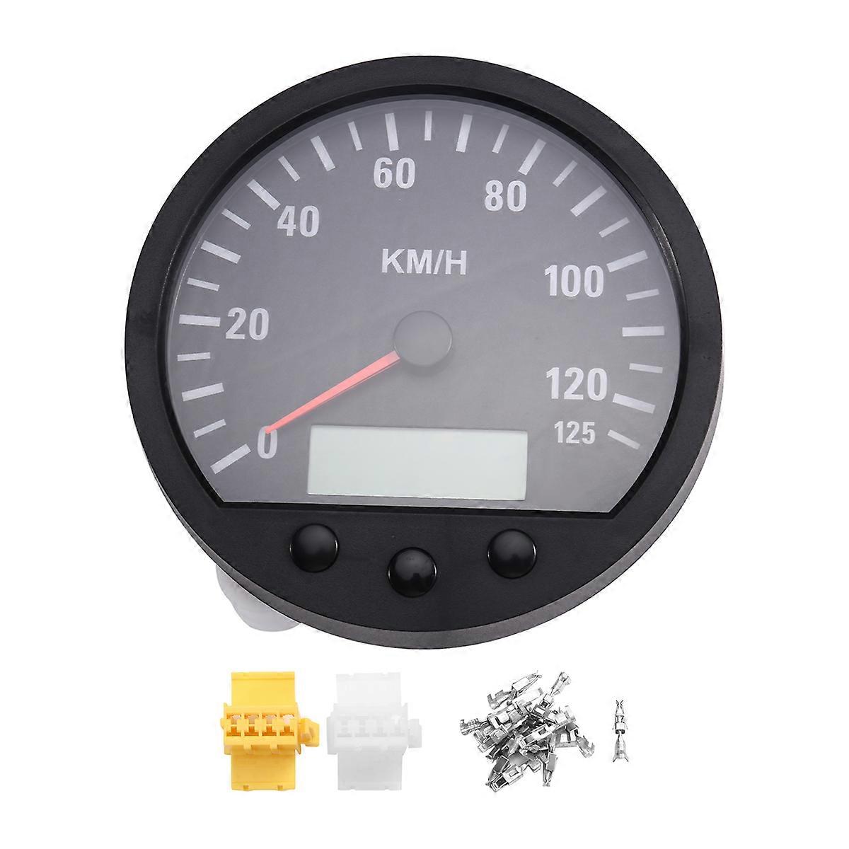 最新通用 140 毫米直径卡车车速表里程表 0-125km/H，带背光 9-36V