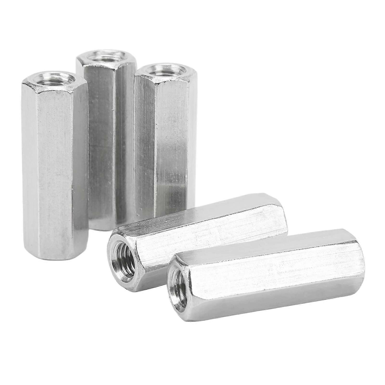 Écrou hexagonal M12 x 1,75 en acier inoxydable 304, lot de 5, connecteurs de tige filetée pour usage intérieur et extérieur