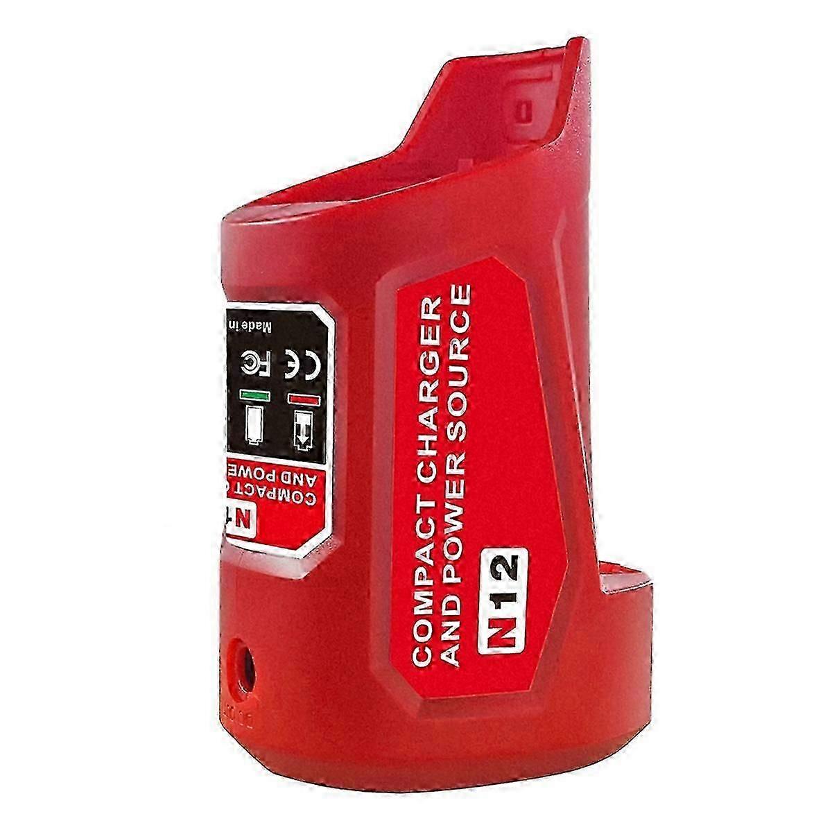 N12 Battery Power Source Adapter for Milwaukee 12V M12 Battery Power Wheel Charger Adapter with 12V