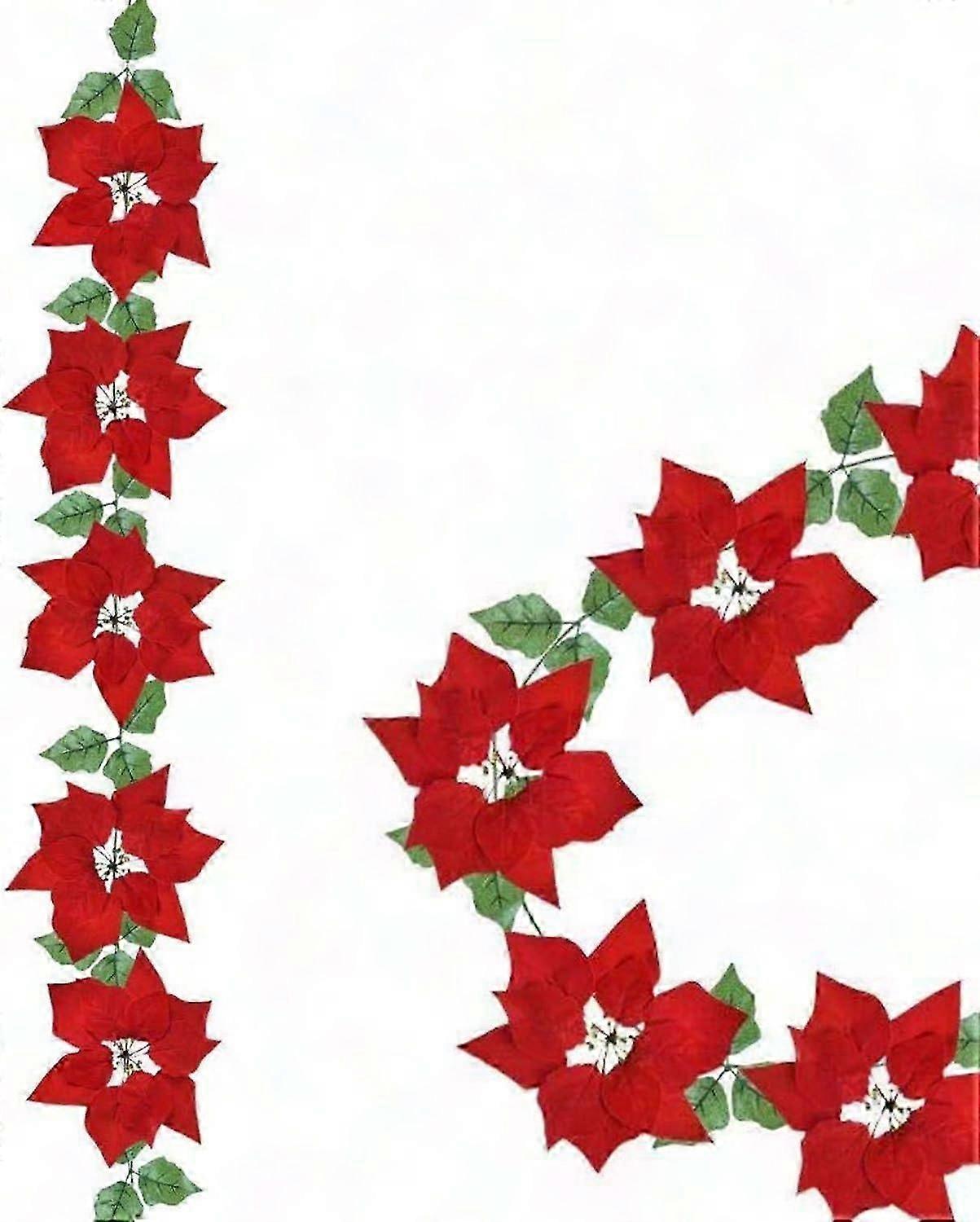 クリスマスガーランド - ヒイラギはクリスマス、パーティー、休日の装飾のためのガーランドを残します