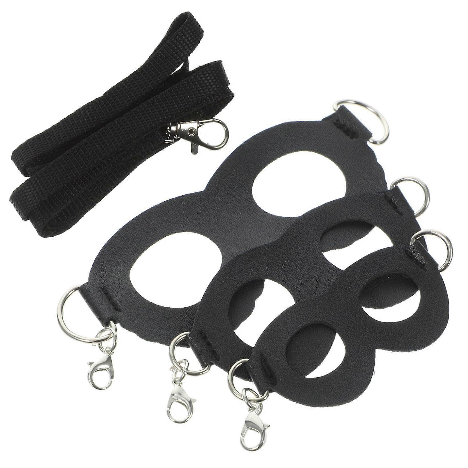 1 Set Adjustable Reptile Harness with Leash for Lizards and Bearded Dragons, Portable Harness for Small Pets, Black for Interaction