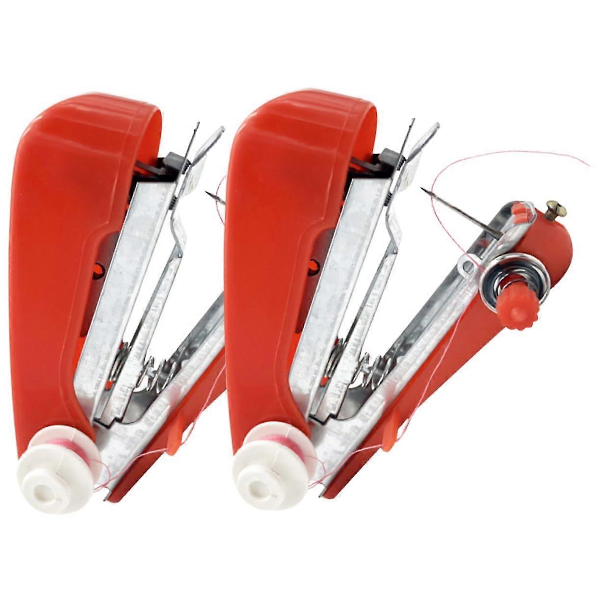 Mini Sewing Machine, Pack of 2, Portable Handheld Sewing Machines for Home Crafts, Easy-to-Use Compact Size