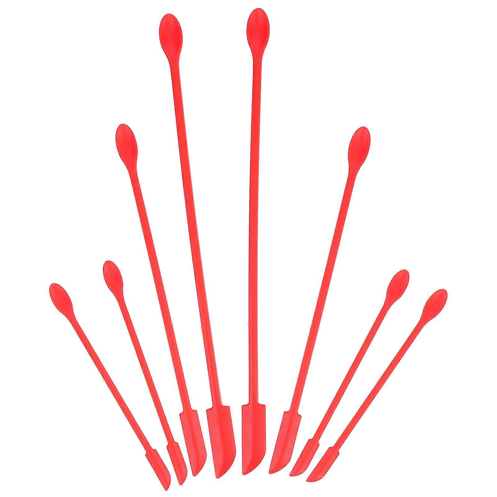 Silicone Walker Makeup Spatulas Set of 8 Pieces for Kitchen Glass Jar Bottles