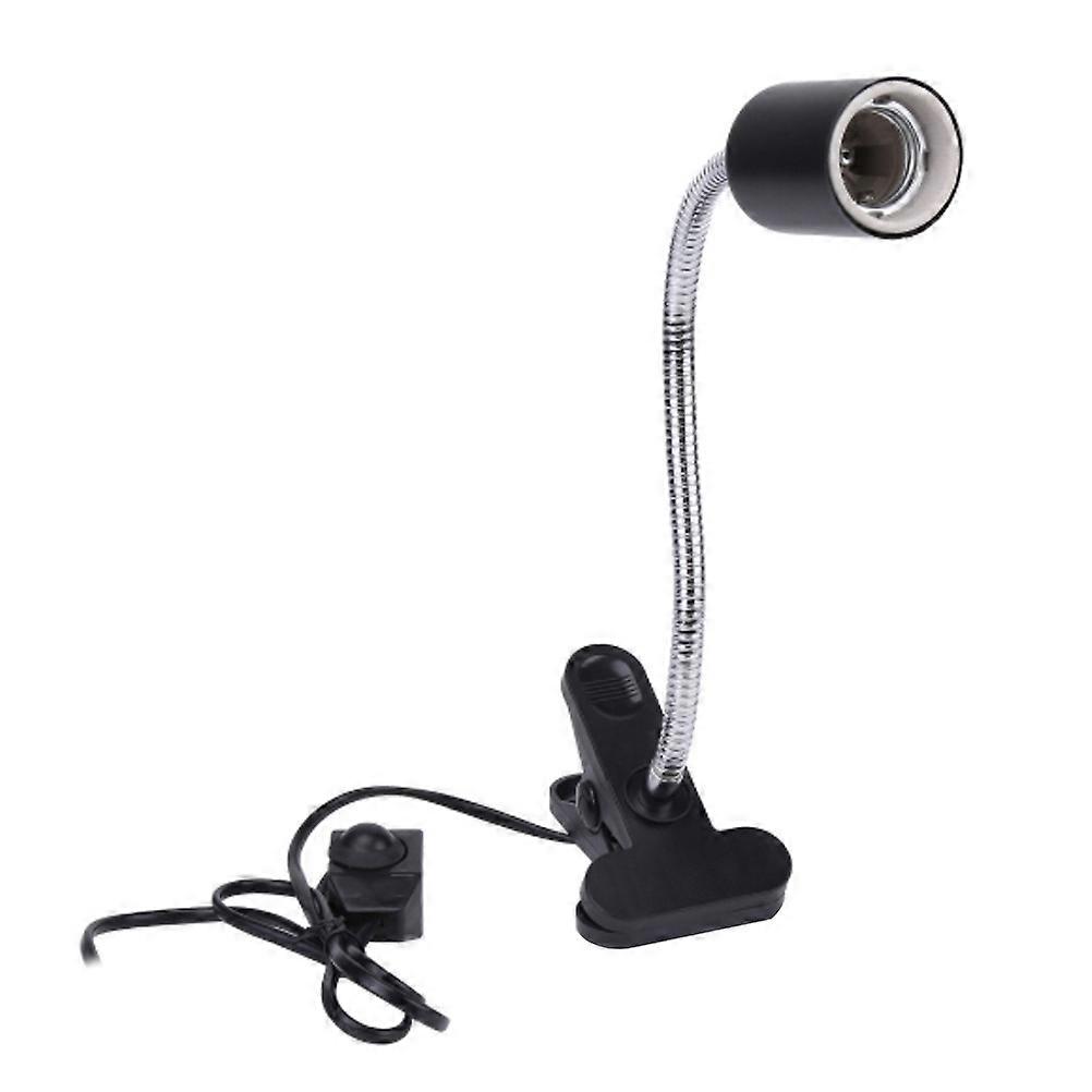 Durable Metal and Glass Pet Sunlight Stand for Reptiles Turtles Geckos Snakes with Plug Black